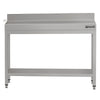 Stół roboczy przyścienny ze stali nierdzewnej ECO - 1000x700mm - z półką