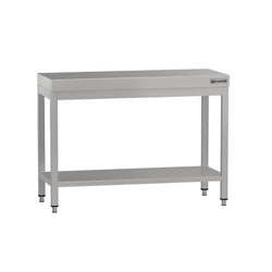 Stół roboczy centralny ze stali nierdzewnej ECO - 1000x600mm - z półką