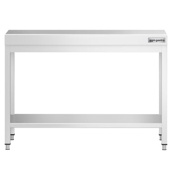 Stół roboczy ze stali nierdzewnej PREMIUM – 1000 x 800 mm – z podstawą - Prime Gastro