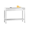 Commercial Stainless Steel Centre Table PREMIUM - 1000x600mm - with Undershelf - with Green/Red/White Chopping Board