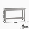 Commercial Stainless Steel Centre Table ECO - 1200x600mm - with Undershelf