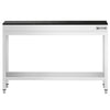 Stół roboczy centralny ze stali nierdzewnej PREMIUM - 1200x800mm - z półką - z blatem granitowym
