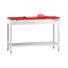 Commercial Stainless Steel Centre Table PREMIUM - 1200x600mm - with Undershelf - with 2 Undershelves - with Red Chopping Board