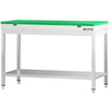 Commercial Stainless Steel Centre Table PREMIUM - 1200x700mm - with Undershelf - with Green Chopping Board