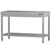 Commercial Stainless Steel Centre Table ECO - 1200x600mm - with Undershelf