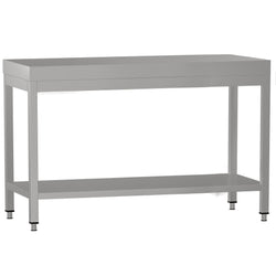 Stół roboczy ze stali nierdzewnej ECO - 1200 x 700 mm - z podstawą