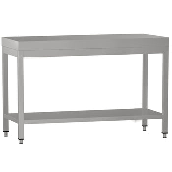Stół roboczy ze stali nierdzewnej ECO - 1200 x 700 mm - z podstawą - Prime Gastro