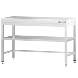 Stół roboczy ze stali nierdzewnej PREMIUM - 1200x600 mm - z dolną półką & rozpórką