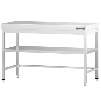Stół roboczy ze stali nierdzewnej PREMIUM - 1200x800 mm - z dolną półką i rozpórką - Prime Gastro