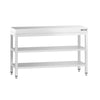 Commercial Stainless Steel Centre Table PREMIUM - 1200x800mm - with Undershelf - with 2 Undershelves