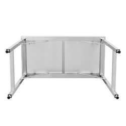 Stół roboczy centralny ze stali nierdzewnej - składany - 1200x700mm