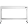 Stół roboczy ze stali nierdzewnej PREMIUM – 1400 x 700 mm – z półką dolną i kółkami