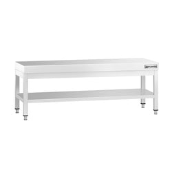 Stół podblatowy ze stali nierdzewnej 1400 x 700 mm – z podstawą