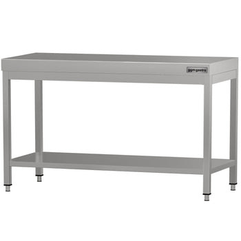 Stół roboczy ze stali nierdzewnej ECO - 1400 x 700 mm - z podstawą - Prime Gastro