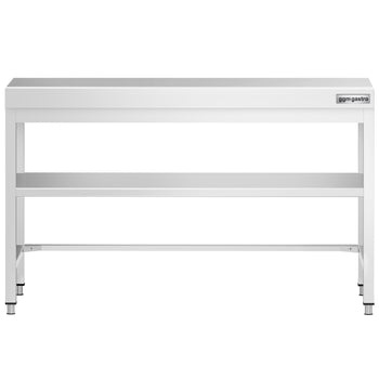 Stół roboczy ze stali nierdzewnej PREMIUM - 1400x600 mm - z dolną półką & rozpórką - Prime Gastro