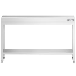 Stół roboczy ze stali nierdzewnej PREMIUM – 1400 x 700 mm – z podstawą