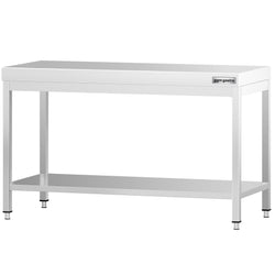 Stół roboczy ze stali nierdzewnej PREMIUM – 1400 x 800 mm – z podstawą
