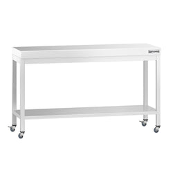 Stół roboczy ze stali nierdzewnej PREMIUM – 1500 x 800 mm – z półką dolną i kółkami