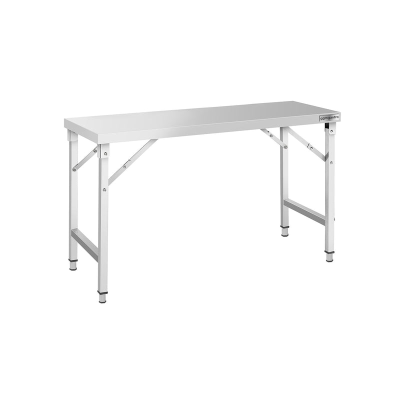 Stół roboczy centralny ze stali nierdzewnej - składany - 1500x600mm
