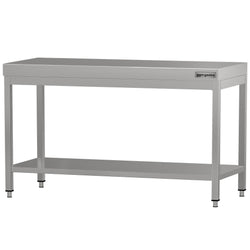 Stół roboczy ze stali nierdzewnej ECO - 1500 x 600 mm - z podstawą