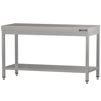 Stół roboczy ze stali nierdzewnej ECO - 1500 x 600 mm - z podstawą - Prime Gastro