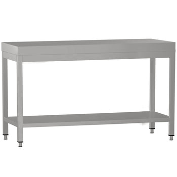 Stół roboczy ze stali nierdzewnej ECO - 1500 x 700 mm - z podstawą - Prime Gastro