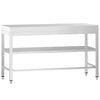 Commercial Stainless Steel Centre Table PREMIUM - 1500x700mm - with Undershelf - with Cross Bracing