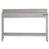 Stół roboczy przyścienny ze stali nierdzewnej ECO - 1500x700mm - z półką