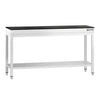 Stół roboczy centralny ze stali nierdzewnej PREMIUM - 1600x800mm - z półką - z blatem granitowym