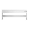 Stół podblatowy ze stali nierdzewnej 1600 x 700 mm – z podstawą