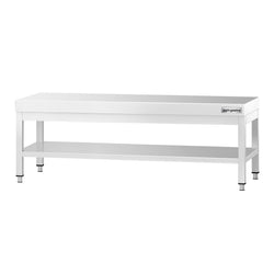 Stół podblatowy ze stali nierdzewnej 1600 x 700 mm – z podstawą