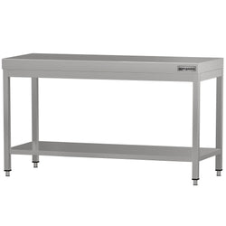 Stół roboczy ze stali nierdzewnej ECO - 1600 x 700 mm - z podstawą