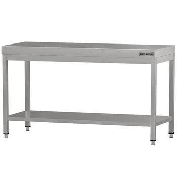 Stół roboczy ze stali nierdzewnej ECO - 1600 x 600 mm - z podstawą - Prime Gastro
