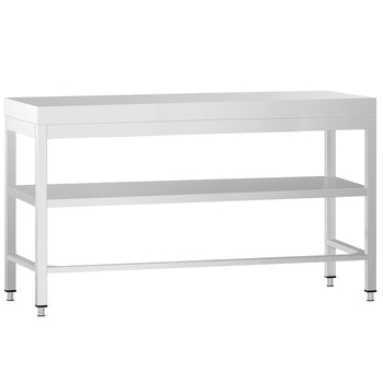 Stół roboczy ze stali nierdzewnej PREMIUM - 1600x600 mm - z dolną półką i rozpórką - Prime Gastro