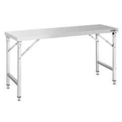 Stół produkcyjny ze stali nierdzewnej centralny - składany - 1600x700mm