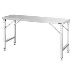 Stół produkcyjny ze stali nierdzewnej centralny - składany - 1600x700mm
