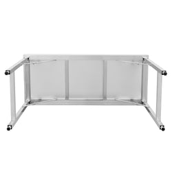 Stół produkcyjny ze stali nierdzewnej centralny - składany - 1600x700mm