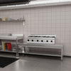 Stół podblatowy ze stali nierdzewnej 1800 x 600 mm – z podstawą