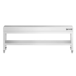 Stół podblatowy ze stali nierdzewnej 1800 x 600 mm – z podstawą
