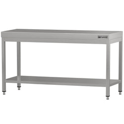 Stół roboczy ze stali nierdzewnej ECO - 1800 x 700 mm - z podstawą