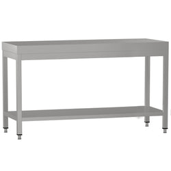 Stół roboczy ze stali nierdzewnej ECO - 1800 x 700 mm - z podstawą