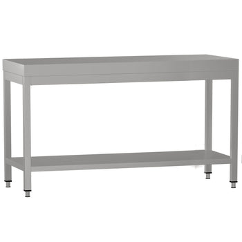 Stół roboczy ze stali nierdzewnej ECO - 1800 x 600 mm - z podstawą - Prime Gastro