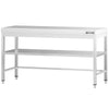 Commercial Stainless Steel Centre Table PREMIUM - 1800x800mm - with Undershelf - with Cross Bracing