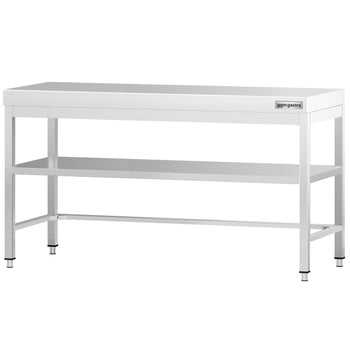 Stół roboczy ze stali nierdzewnej PREMIUM - 1800x800 mm - z dolną półką i rozpórką - Prime Gastro