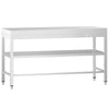 Commercial Stainless Steel Centre Table PREMIUM - 1800x600mm - with Undershelf - with Cross Bracing