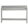 Commercial Stainless Steel Table with Upstand ECO - 1800x700mm - with Undershelf - with Rear Upstand