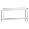 Stół roboczy centralny ze stali nierdzewnej PREMIUM - 1800x700mm - z półką