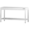 Commercial Stainless Steel Centre Table PREMIUM - 1800x800mm - with Undershelf