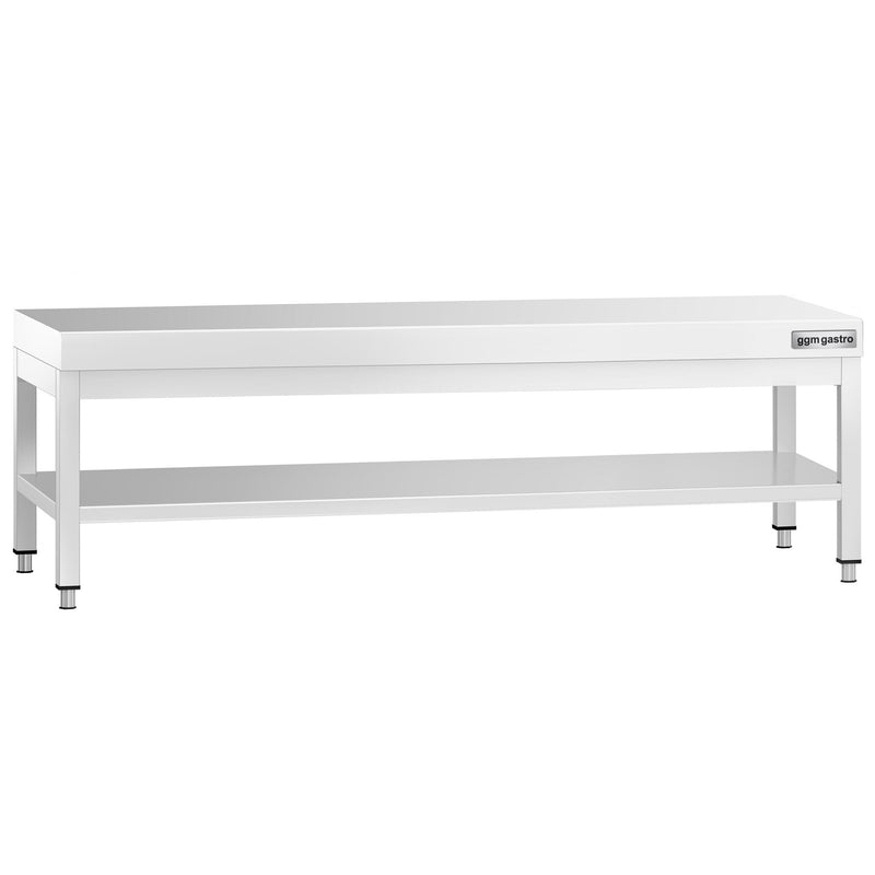 Stół podblatowy ze stali nierdzewnej 2000 x 600 mm – z podstawą