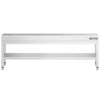 Stół podblatowy ze stali nierdzewnej 2000 x 600 mm – z podstawą